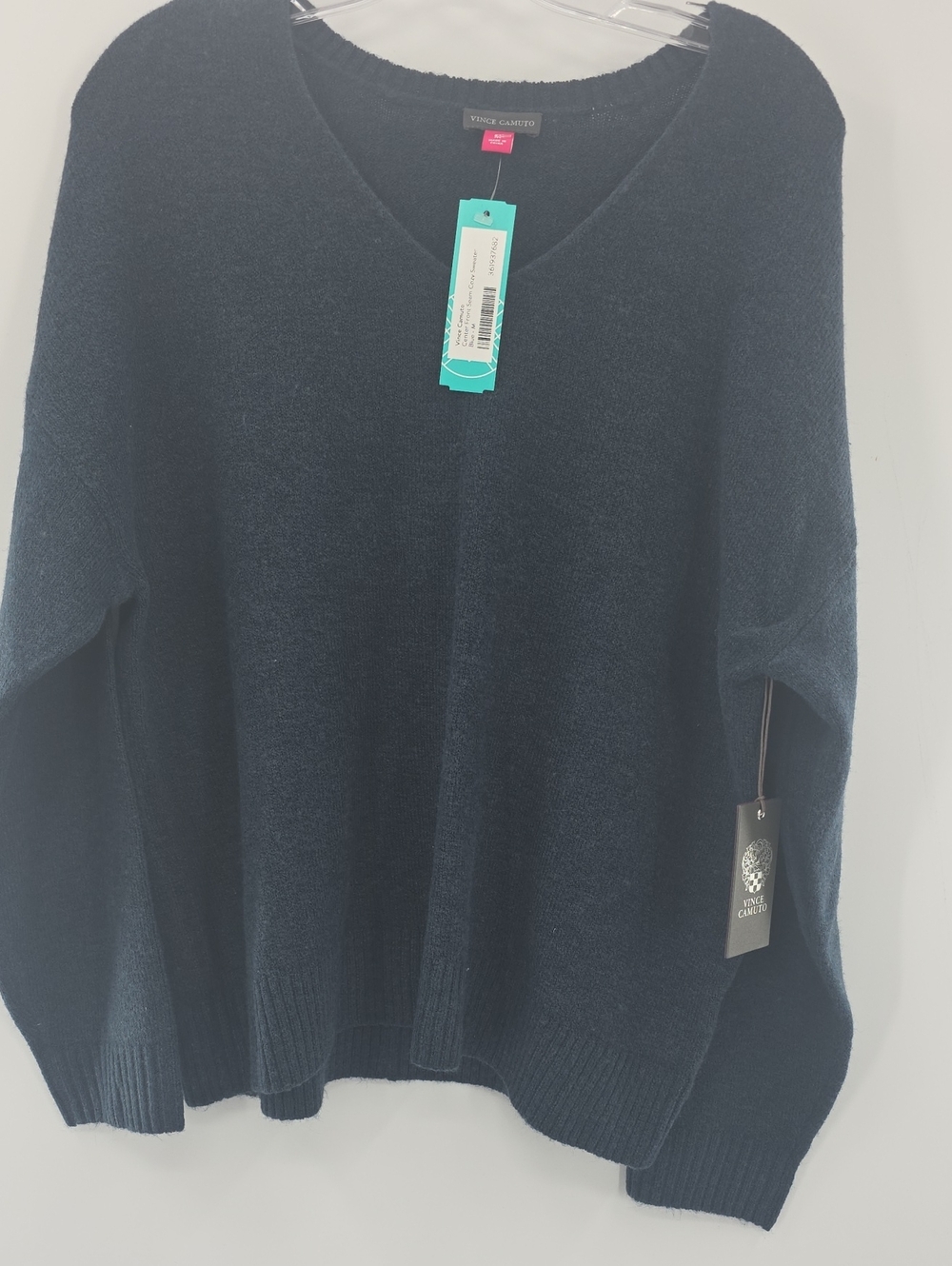 Vince Camuto Deep Navy V-Neck Knit Sweater